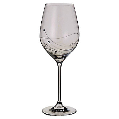 Dartington Crystal Personalised Glitz Wine Glass (Single), Gabriola Font Dartington Crystal Personalised Glitz Wine Glass (Single), Gabriola Font